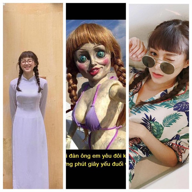 Tóc tết, mái ngố, mắt to: Salim mà cosplay Annabelle thì không ai dám lại gần vì... quá giống! - Ảnh 1.