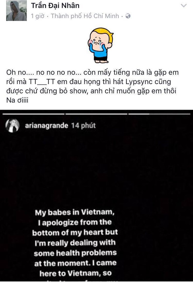 Clip nóng tại địa điểm diễn ra chương trình: Fan Việt sốc nặng khi Ariana Grande bất ngờ hủy show vào phút cuối! - Ảnh 13.