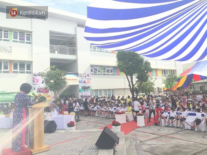 Cận cảnh lễ khai giảng ở Wellspring Hà Nội, ngôi trường đẹp không kém gì phim Boys Over Flowers - Ảnh 12.