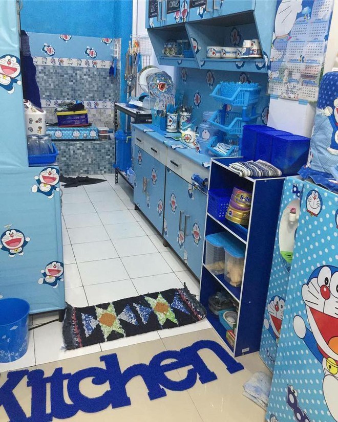 Đ&acirc;y l&agrave; căn nh&agrave; khi hai vợ chồng đều l&agrave; fan cuồng của m&egrave;o &uacute; Doraemon c&ugrave;ng về sống chung! - Ảnh 3.