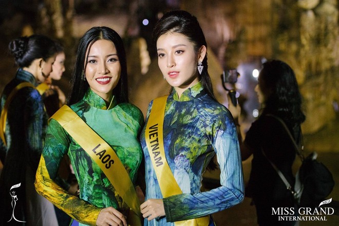 Huyền My xinh đẹp đọ sắc cùng các thí sinh Miss Grand International tại động Thiên Đường - Ảnh 8.