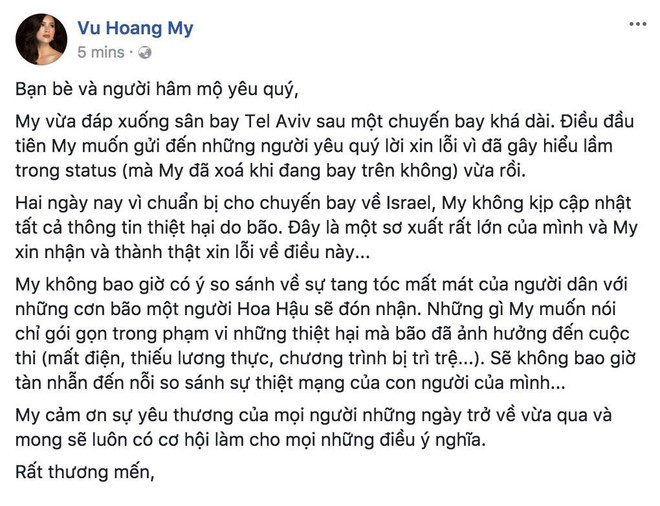 Hoàng My phát ngôn sốc về bão số 12, Xuân Lan chia sẻ: Tiếc cho hình ảnh Á hậu cá tính tan như bọt biển - Ảnh 2.