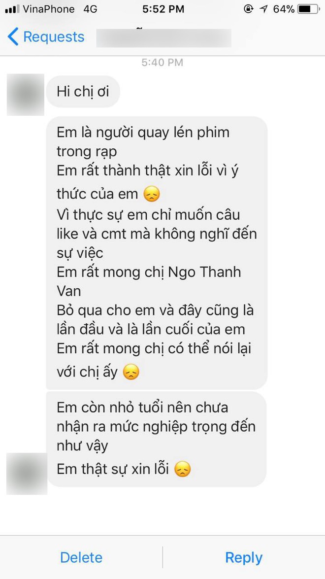 Nhân vật livestream lén Cô Ba Sài Gòn xin lỗi Ngô Thanh Vân vì có thể bị phạt 1 tỉ và 3 năm tù - Ảnh 6.