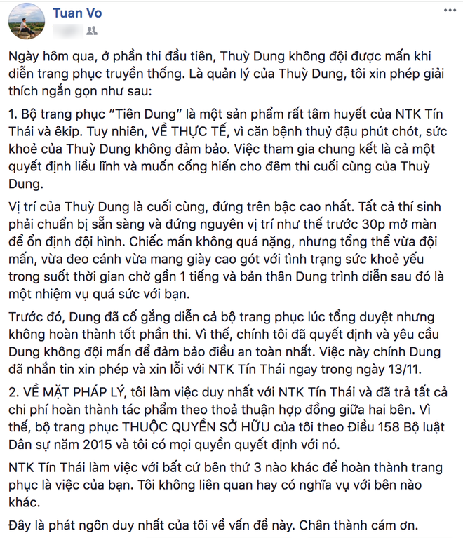 Thùy Dung bị chỉ trích coi thường nhà thiết kế, quản lý lên tiếng phân trần - Ảnh 4.