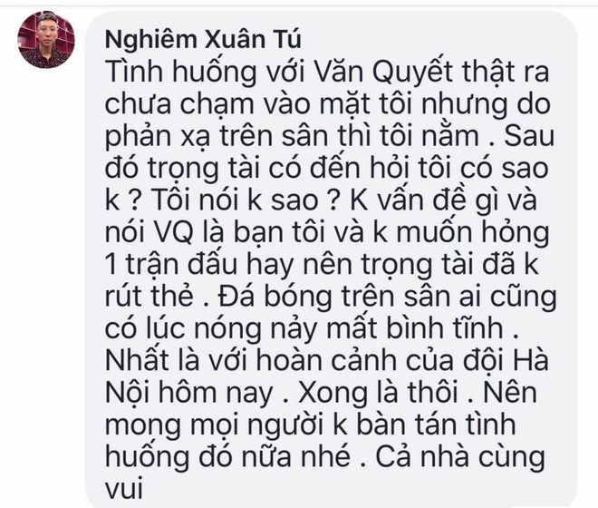 Văn Quyết giật cùi chỏ vào mặt Nghiêm Xuân Tú - Ảnh 3.