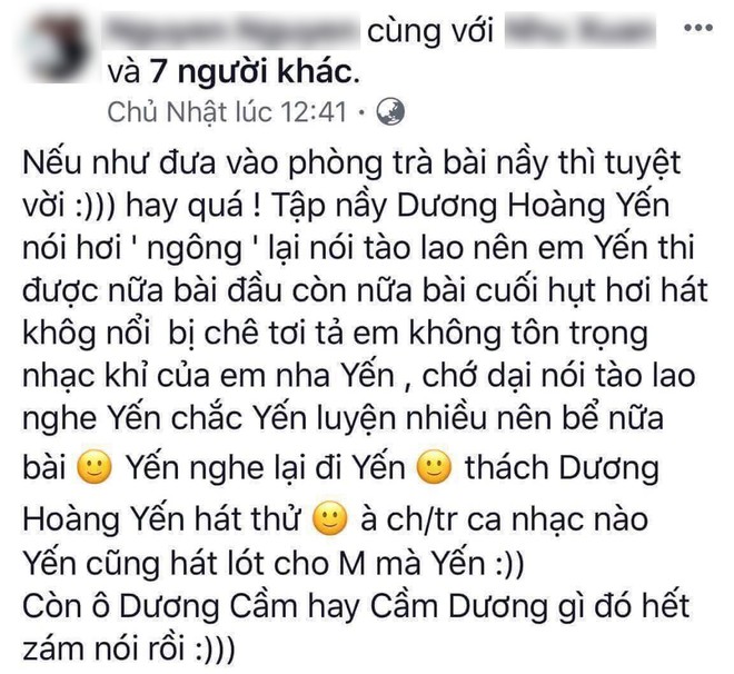 Bị mẹ của Miu L&ecirc; đ&aacute; x&eacute;o l&agrave; to&agrave;n h&aacute;t l&oacute;t, Dương Ho&agrave;ng Yến tức giận phản ph&aacute;o - Ảnh 1.