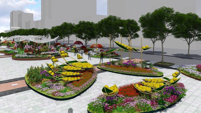 Linh vật đường hoa Tết Mậu Tuất 2018 ở phố đi bộ Nguyễn Huệ S&agrave;i G&ograve;n lấy cảm hứng từ ch&oacute; Ph&uacute; Quốc - Ảnh 3.