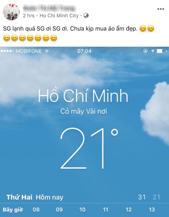 Sáng ngày ra, Facebook rồi Instagram tràn ngập status khoe Sài Gòn trở lạnh! - Ảnh 5.