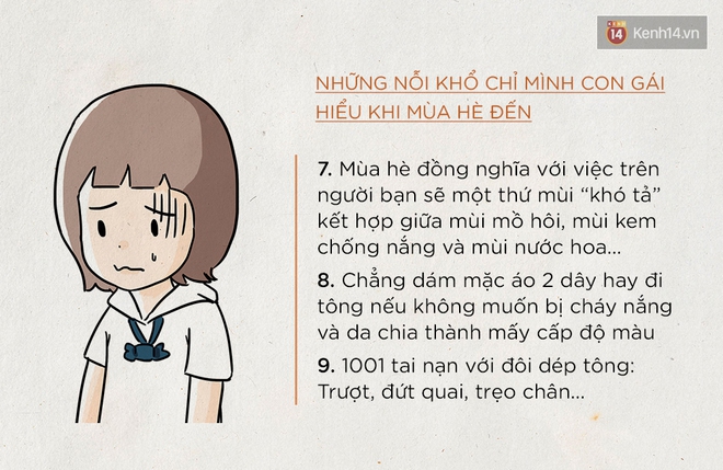 Những nỗi khổ chỉ mình con gái hiểu mỗi khi mùa hè đến - Ảnh 5.