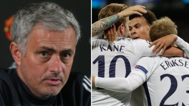 Mourinho châm chọc Tottenham khiến fan Man Utd khoái chí - Ảnh 1.