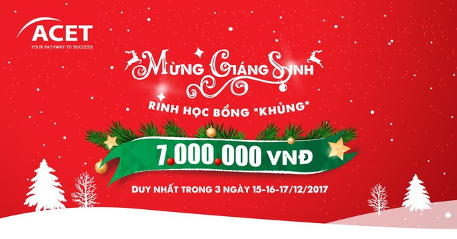 Mừng giáng sinh – Rinh học bổng “khủng” lên đến 7.000.000 VNĐ - Ảnh 1.