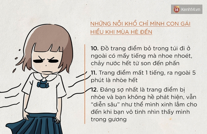 Những nỗi khổ chỉ mình con gái hiểu mỗi khi mùa hè đến - Ảnh 7.