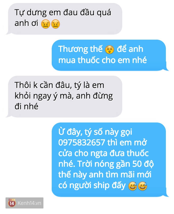 Trời nóng dễ ốm nhắn tin than thở với người yêu mà lại bị troll đau đớn như này đây! - Ảnh 5.