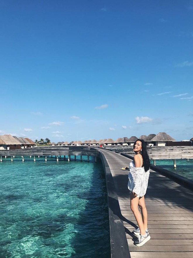 Tưởng đến Maldives nghỉ dưỡng, nào ngờ Châu Bùi được làm gương mặt thương hiệu cho Reebok - Ảnh 8.