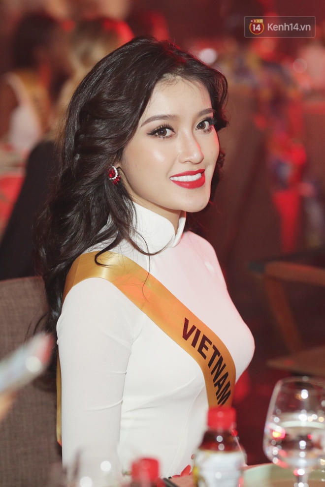 Á hậu Huyền My diện áo dài trắng đọ sắc cùng dàn người đẹp Miss Grand International - Ảnh 1.