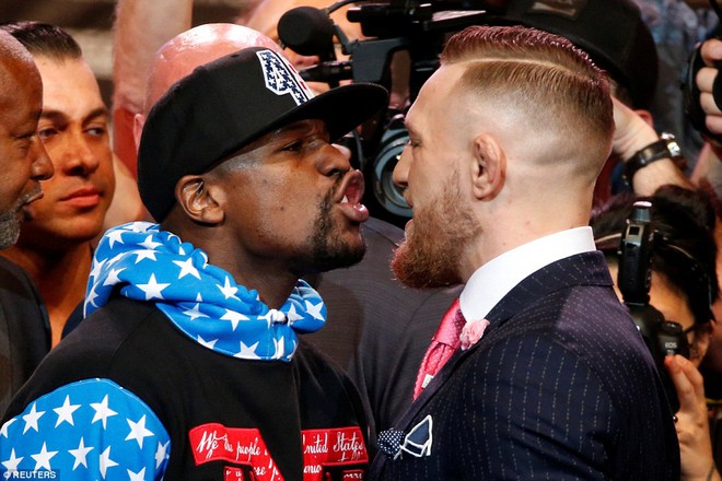 Lần đầu chạm mặt, McGregor dọa đấm Mayweather bất tỉnh - Ảnh 3.