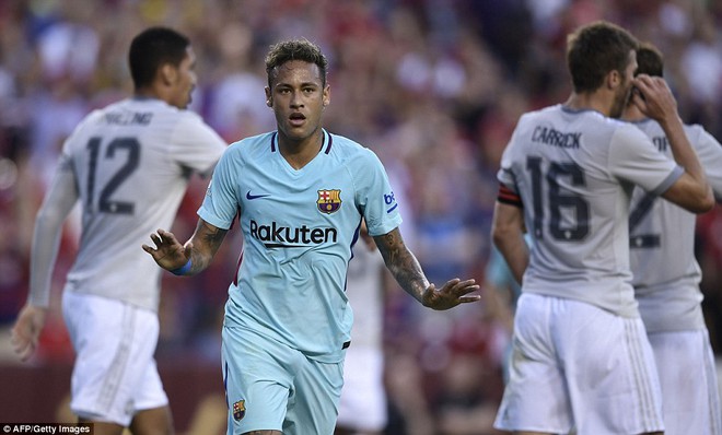 Neymar ghi bàn khiến Man Utd nhận thất bại đầu tiên ở Mỹ - Ảnh 3.