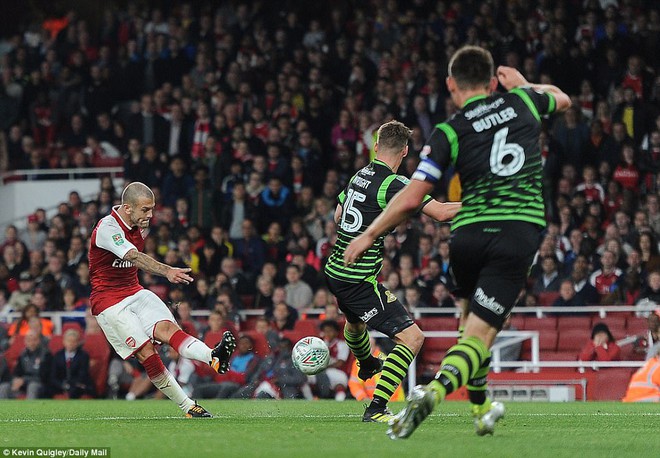 Theo Walcott giúp Arsenal vất vả vượt qua đội bóng hạng 3 - Ảnh 8.