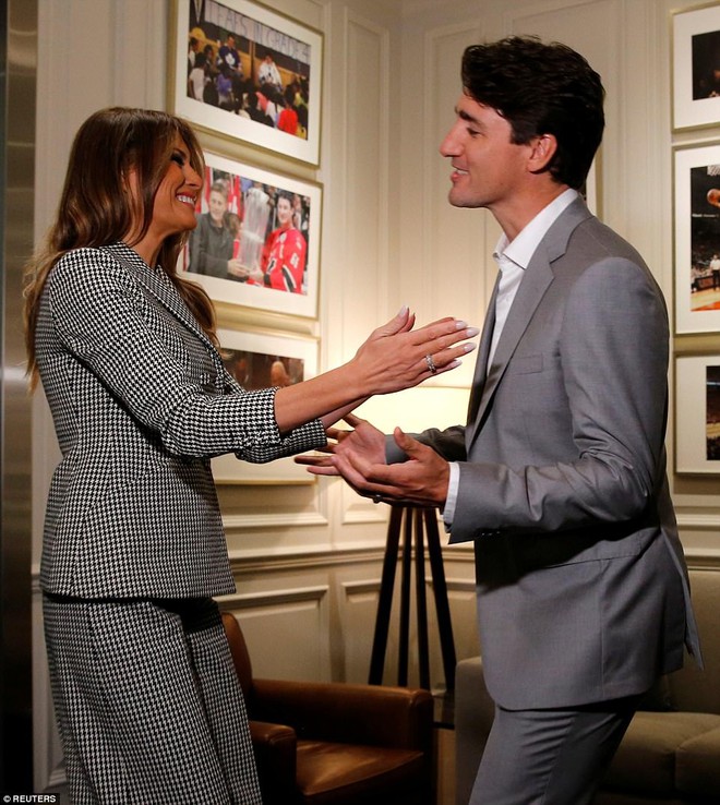 Bà Melania công du nước ngoài một mình, gặp Hoàng tử Anh và Thủ tướng Canada - Ảnh 4.