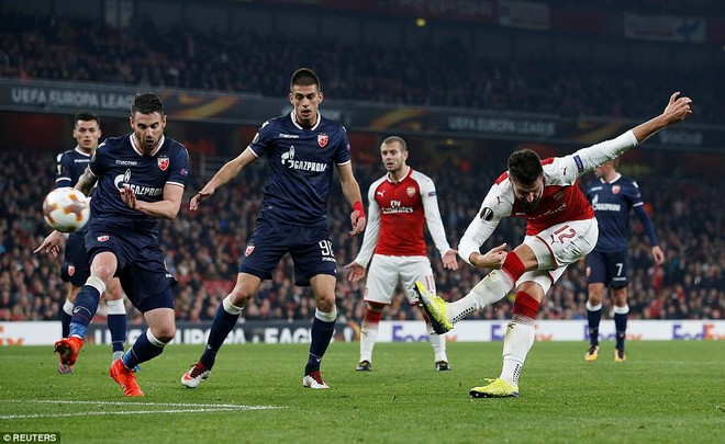 Arsenal hòa bạc nhược tr&ecirc;n s&acirc;n nh&agrave; trước đội b&oacute;ng tới từ Serbia - Ảnh 3.