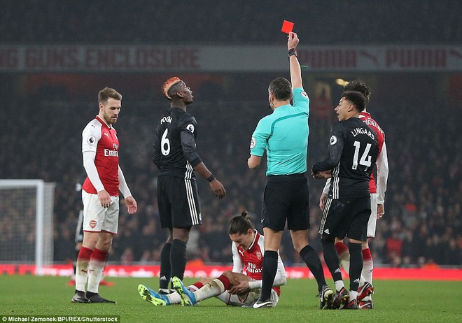 Man Utd quật ngã Arsenal dù Pogba nhận thẻ đỏ - Ảnh 5.