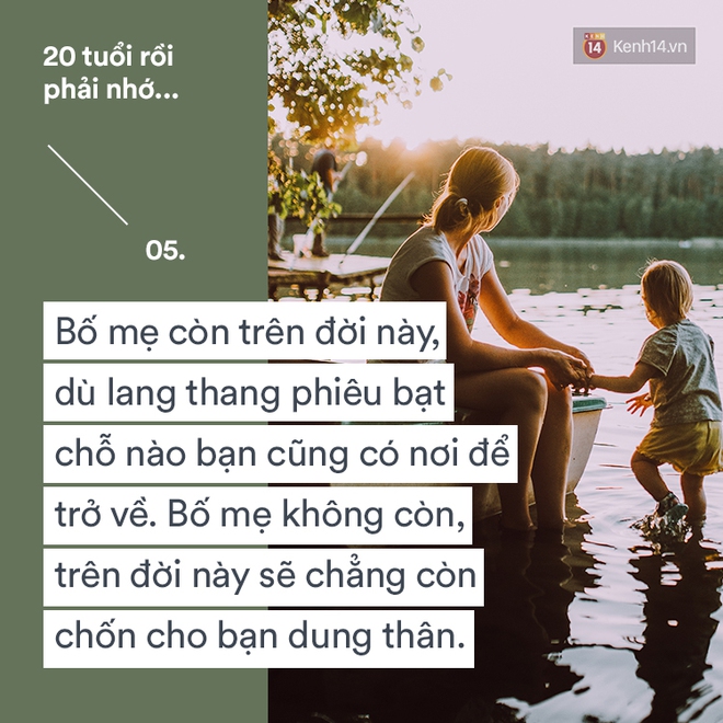 20 tuổi rồi, hãy biết thương bản thân, yêu nghiêm túc và sống chân thành - Ảnh 5.