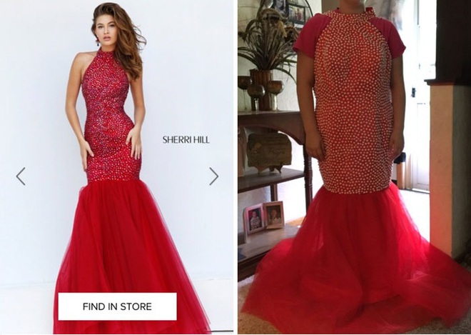 Những bộ v&aacute;y prom thảm họa mua online biến c&ocirc;ng ch&uacute;a th&agrave;nh ph&ugrave; thủy trong chớp mắt - Ảnh 1.