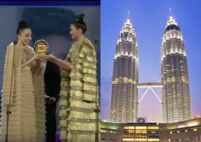 Quang Dũng kẹp giữa Tóc Tiên và Thanh Hằng trên sân khấu MAMA chẳng khác gì đang chụp ảnh check-in tại tháp đôi Petronas - Ảnh 4.