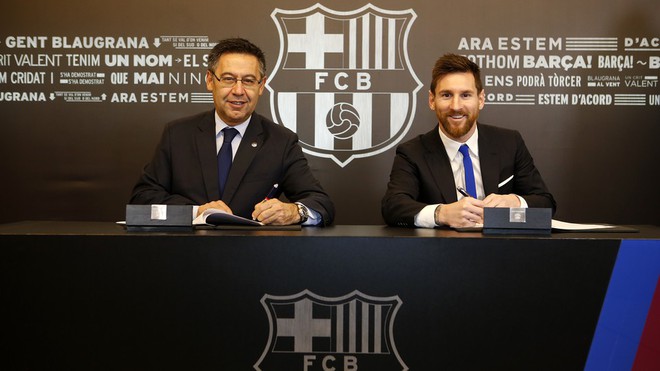 Chính thức: Messi ký hợp đồng ở lại Barca đến năm 2021 - Ảnh 1.