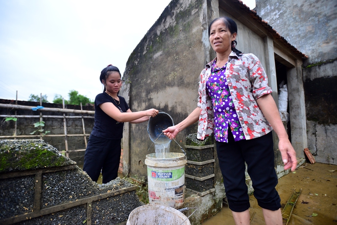 Chùm ảnh: Sau gần 1 tuần sống trong cảnh ngập lụt cô lập, người dân Chương Mỹ bắt tay vào dọn dẹp bùn đất - Ảnh 7.