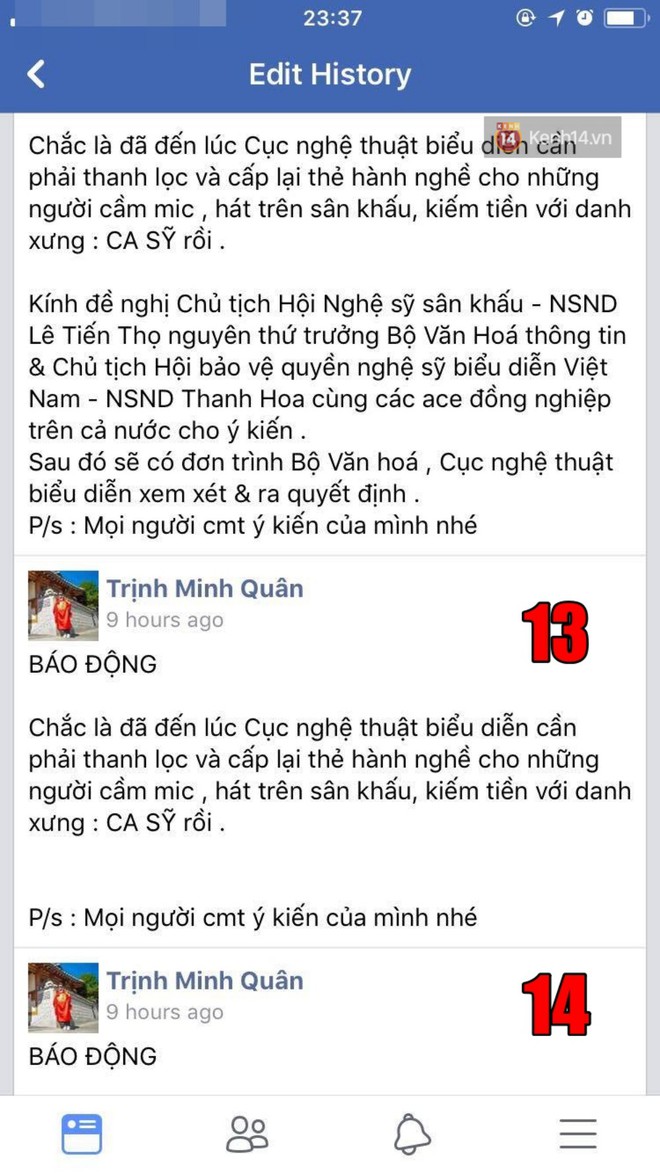 Người ta uốn lưỡi 7 lần trước khi nói, còn Minh Quân sửa hẳn MƯỜI TÁM lần khi đăng status dài 3 dòng đá xéo Chi Pu - Ảnh 8.