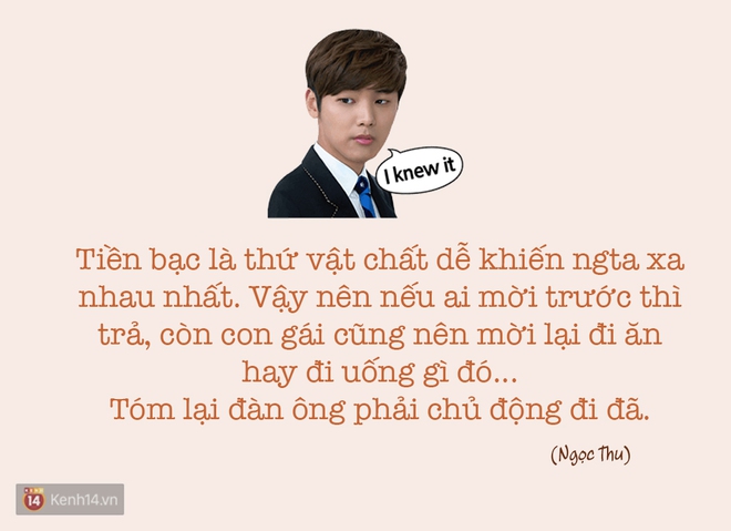 Khi hẹn h&ograve;, chuyện tiền nong con trai phải lo hết hay tiền ai người nấy trả?  - Ảnh 17.