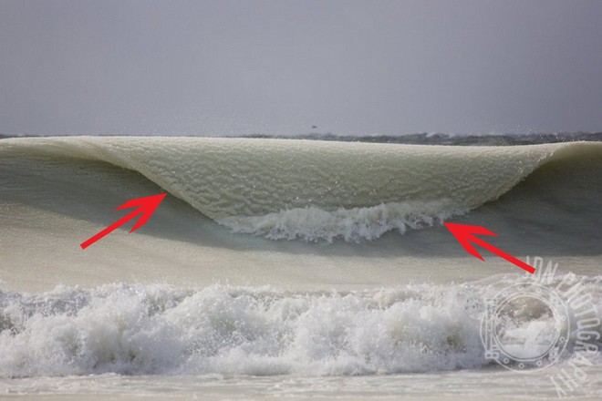 Sóng biển đóng băng và những hiện tượng thiên nhiên lạ lùng chỉ xảy ra khi trời lạnh - Ảnh 2.