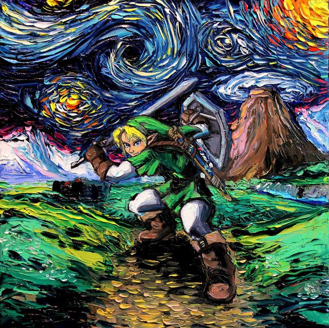 Những bức họa hiện đại được vẽ theo phong c&aacute;ch Van Gogh - Ảnh 19.