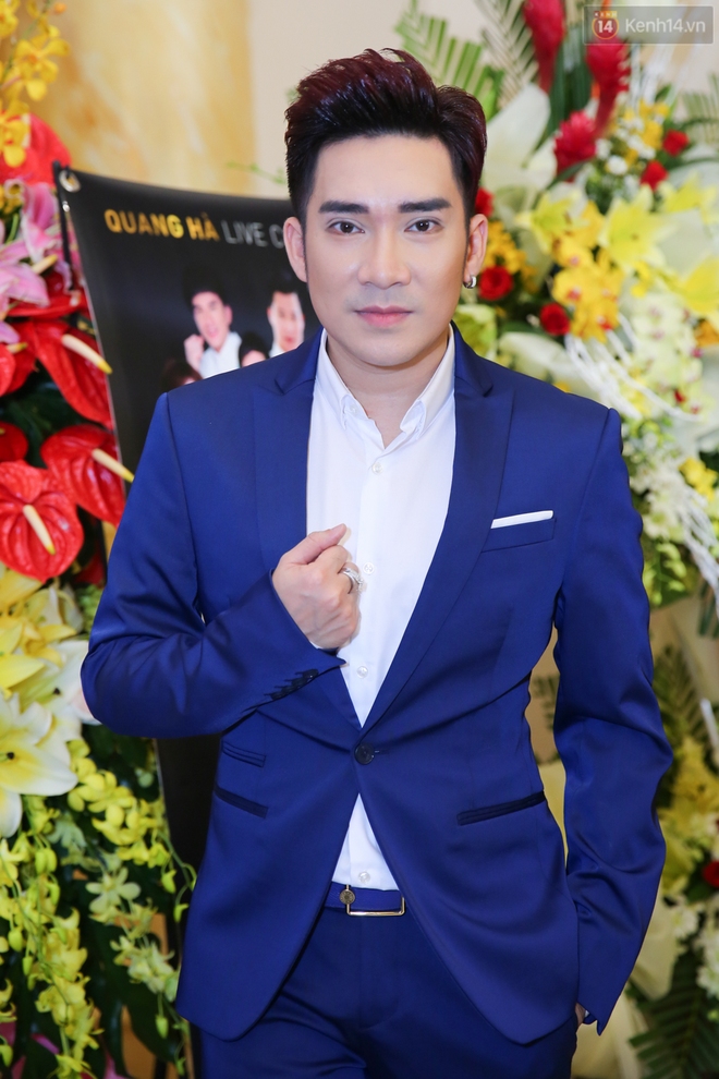 Ho&agrave;i Linh đ&oacute;ng vai vợ trong liveshow kỷ niệm 17 năm ca h&aacute;t của Quang H&agrave; - Ảnh 1.
