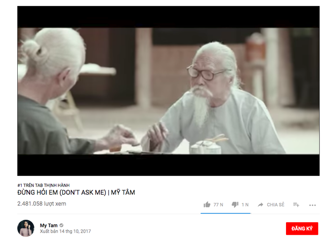Chỉ sau 2 ngày ra mắt, MV mới của Mỹ Tâm vượt mặt Noo Phước Thịnh để đứng đầu Top Trending Youtube - Ảnh 2.