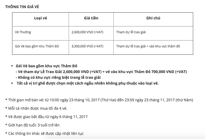 MAMA 2017 chính thức công bố giá vé, sơ đồ tại Việt Nam: Fan sôi sục vì có thể vào tận khu vực thảm đỏ - Ảnh 4.