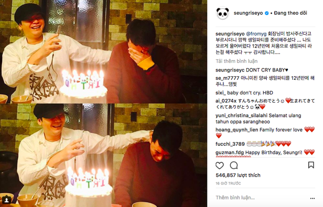 Sau 12 năm, chủ tịch YG đ&atilde; l&agrave;m một chuyện khiến Seungri phải kh&oacute;c nức nở - Ảnh 1.