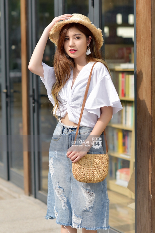 Street style 2 miền: N&oacute;ng như thế n&agrave;y diện đồ ngắn khoe ch&acirc;n, khoe style chất l&agrave; nhất! - Ảnh 11.