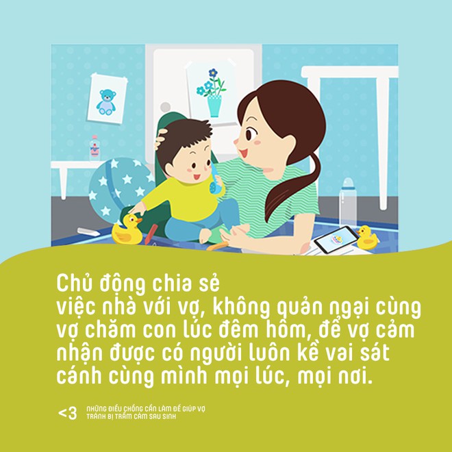 Những điều chồng cần làm để giúp vợ phòng tránh bị trầm cảm sau sinh - Ảnh 4.