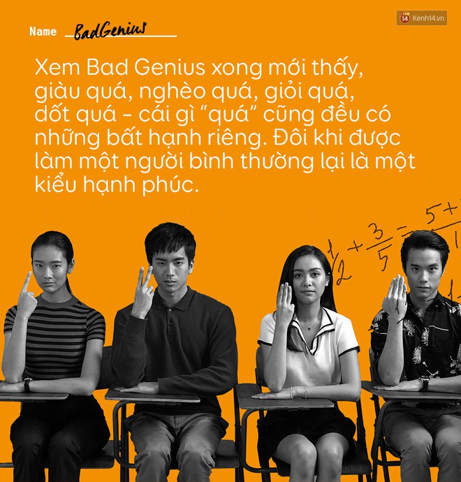 Bad Genius: Câu chuyện về tuổi trẻ, về những sự lựa chọn trong đời và cả những lần đánh mất bản thân mình - Ảnh 5.