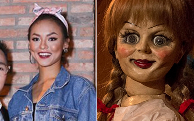 Kh&ocirc;ng hiểu Mai Ng&ocirc; trang điểm kiểu g&igrave; m&agrave; c&agrave;ng nh&igrave;n c&agrave;ng giống Annabelle - Ảnh 3.