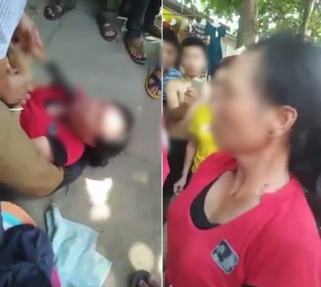 Nghệ An: Người phụ nữ bị người dân dí dao vào cổ yêu cầu khai báo việc bắt cóc trẻ em - Ảnh 1.