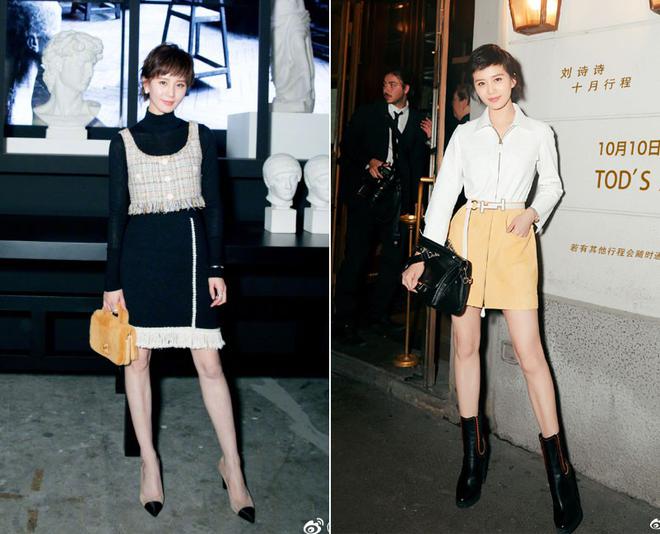 Cắt t&oacute;c tomboy si&ecirc;u ngắn nhưng Lưu Thi Thi vẫn đẹp tựa nữ thần nhờ chọn được style ph&ugrave; hợp - Ảnh 6.