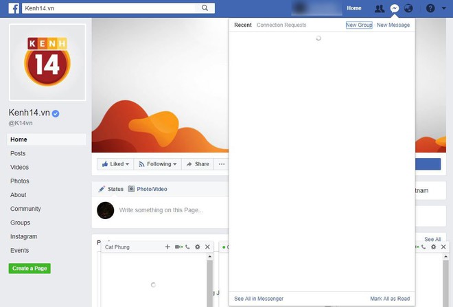 Facebook Messenger bất ngờ sập, tin nhắn không thể hiện lên hay gửi đi - Ảnh 1.
