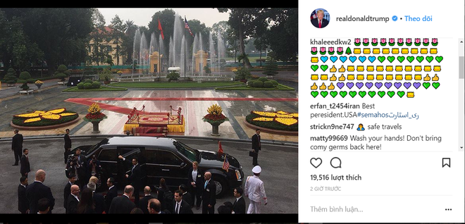Tài khoản Instagram của Tổng thống Donald J. Trump cập nhật hình ảnh Phủ chủ tịch vào sáng ngày hôm nay - Ảnh 1.