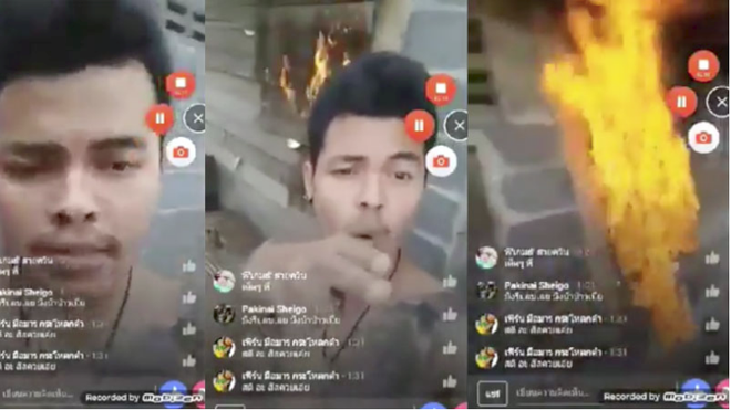 Không đòi được tiền, thanh niên manh động đến đốt nhà con nợ rồi livestream trên Facebook - Ảnh 1.