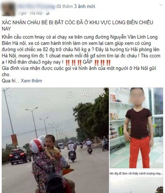 Cộng đồng truy tìm hình ảnh em bé khóc trên đường nghi là bé trai 6 tuổi mất tích ở Quảng Bình - Ảnh 1.