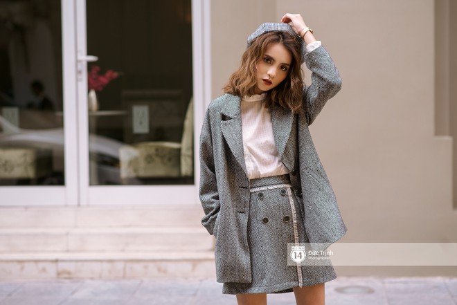 Street style 2 miền: biker jacket, m&agrave;u đỏ v&agrave; ch&acirc;n v&aacute;y mini l&agrave; 3 thần ch&uacute; trong từ điển mix đồ của giới trẻ - Ảnh 10.