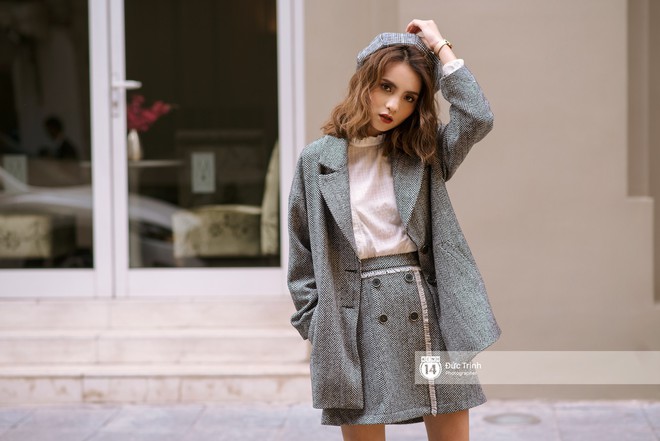 Street style 2 miền: biker jacket, màu đỏ và chân váy mini là 3 thần chú trong từ điển mix đồ của giới trẻ - Ảnh 10.